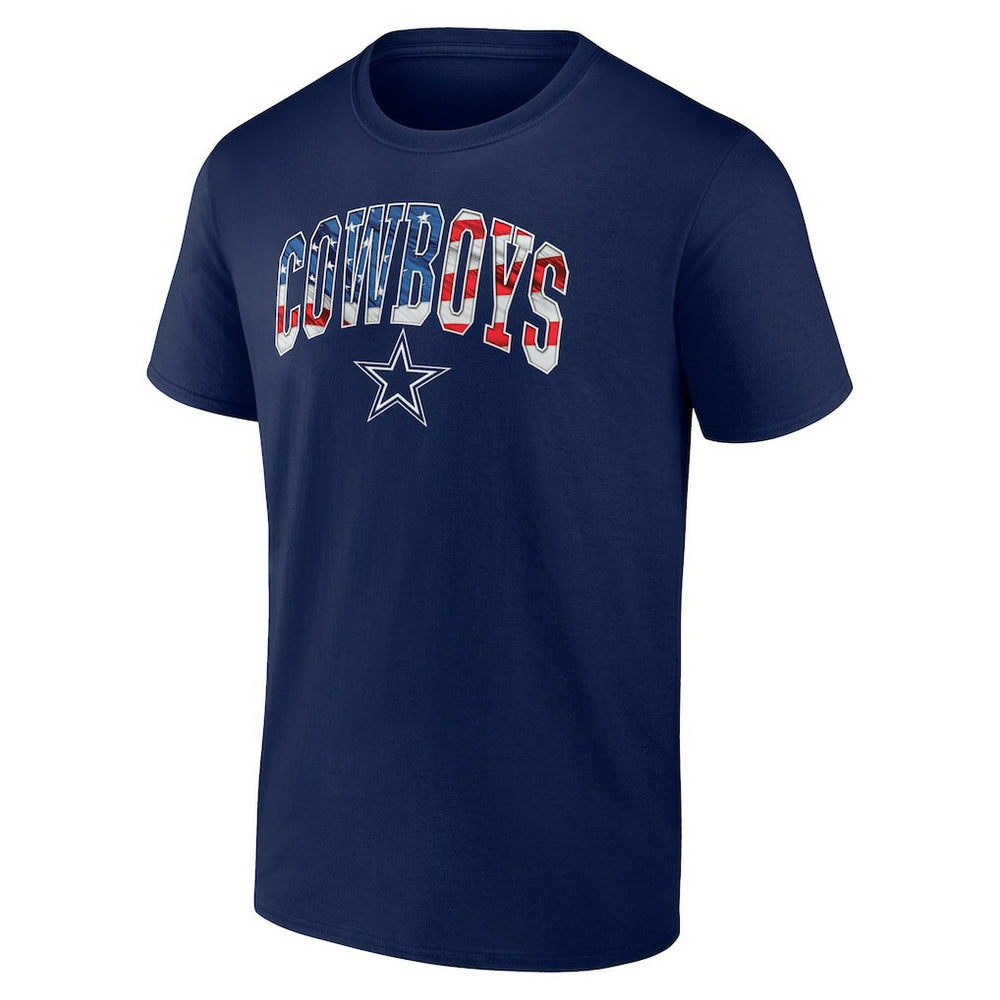 Dallas Cowboys Banner Wave Logo T-Shirt - Navy discount