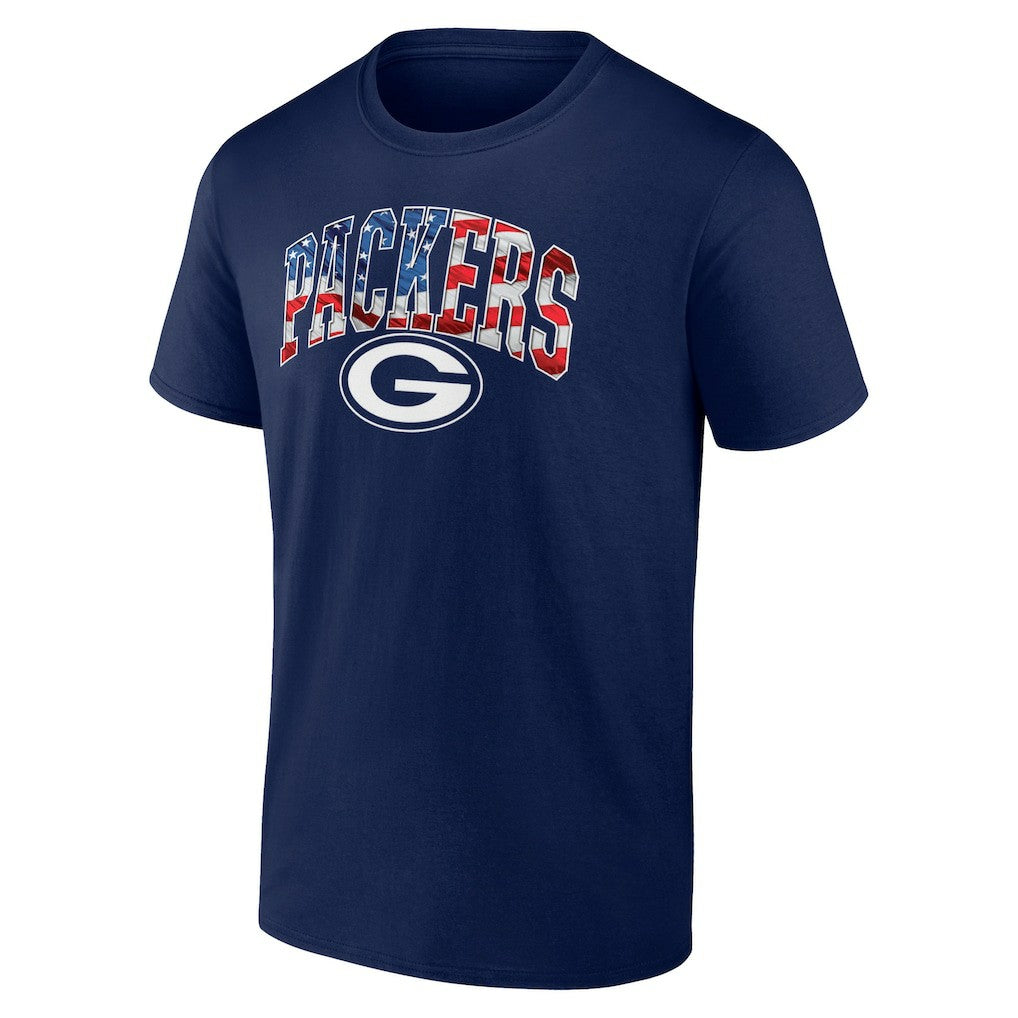 Green Bay Packers Banner Wave Logo T-Shirt - Navy online