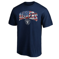 Las Vegas Raiders Banner Wave Logo T-Shirt - Navy outlet