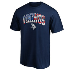 Minnesota Vikings Banner Wave Logo T-Shirt - Navy discount