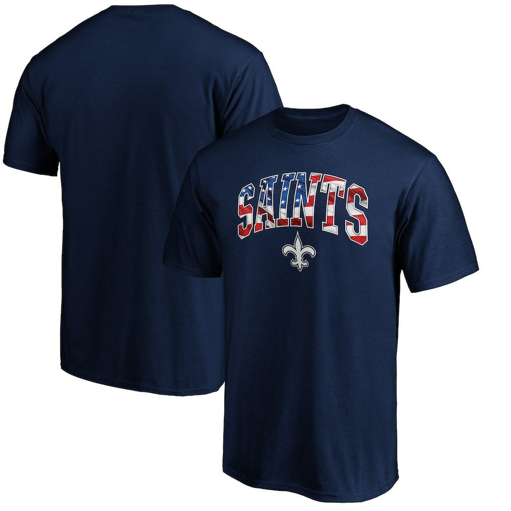 New Orleans Saints Banner Wave Logo T-Shirt - Navy discount
