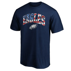 Philadelphia Eagles Banner Wave Logo T-Shirt - Navy on sale