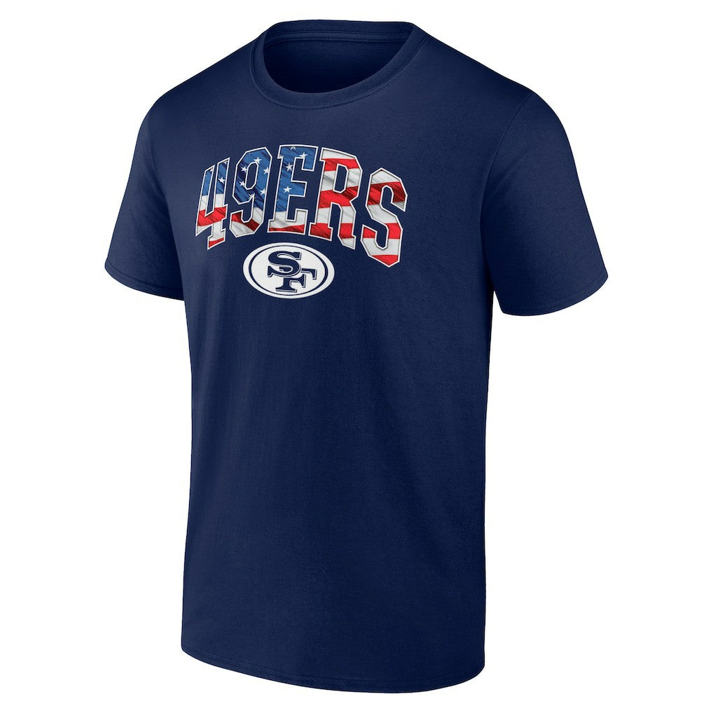 San Francisco 49ers Banner Wave Logo T-Shirt - Navy cheap