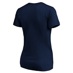 Seattle Seahawks Women's Banner Wave V-Neck T-Shirt - College Navy online