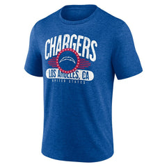 Los Angeles Chargers Badge of Honor Tri-Blend T-Shirt - Royal for sale