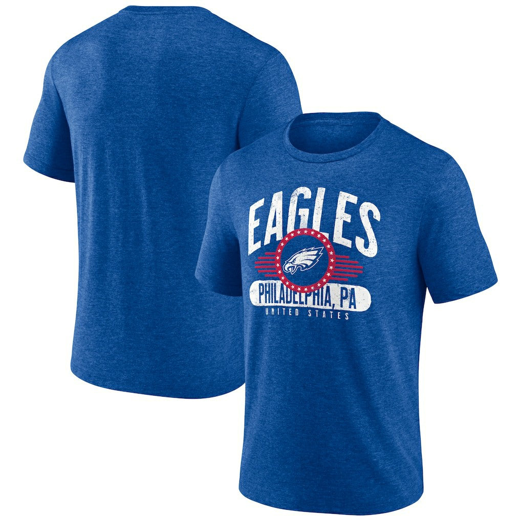 Philadelphia Eagles Badge of Honor Tri-Blend T-Shirt - Royal cheap