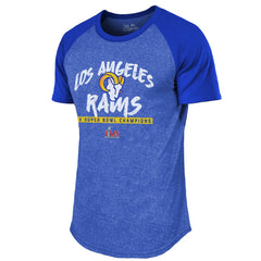 Los Angeles Rams Majestic Threads 2-Time Super Bowl Champions Tri-Blend Raglan T-Shirt - Royal online
