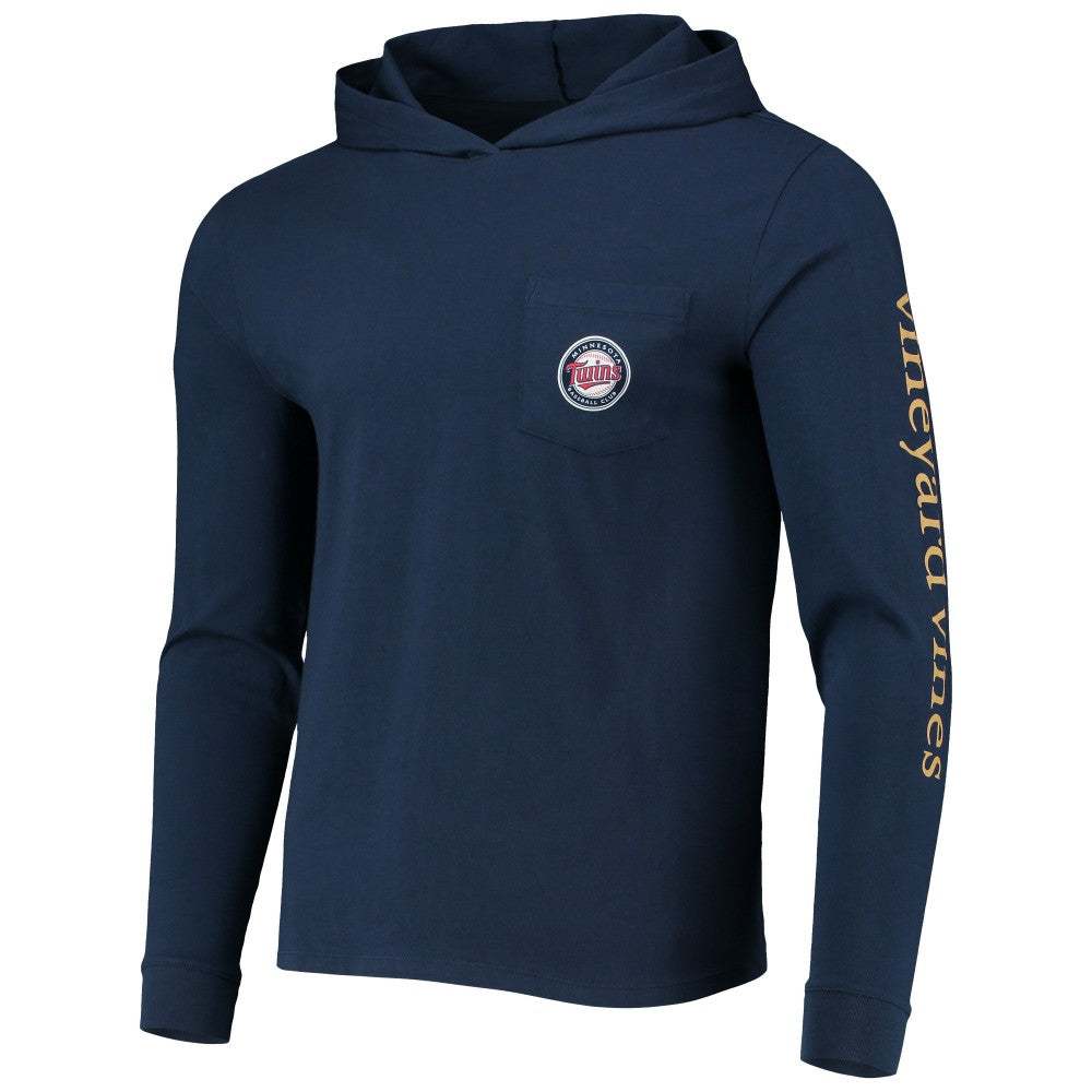 Minnesota Twins Vineyard Vines Long Sleeve Hoodie T-Shirt Navy