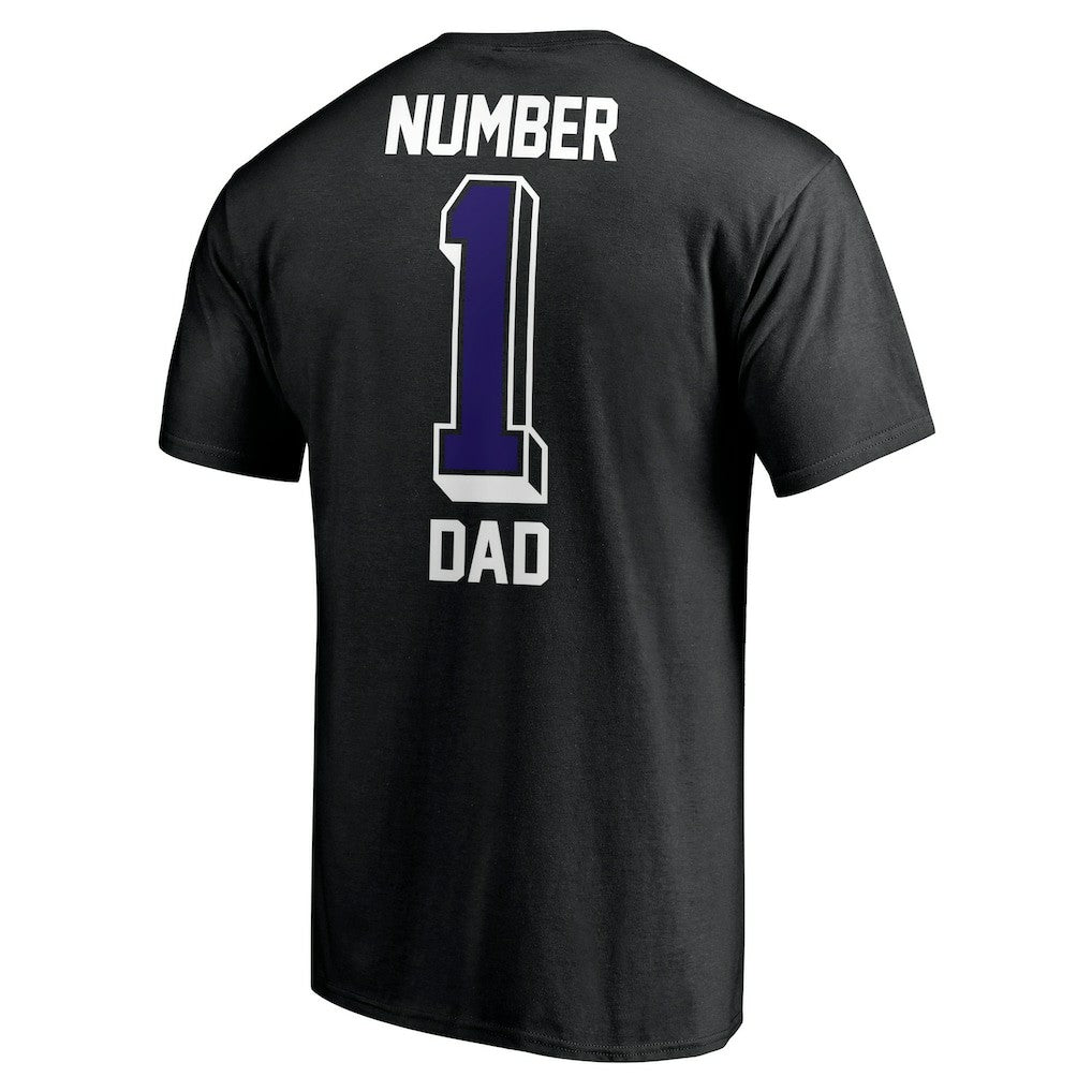 Baltimore Ravens Number One Dad T-Shirt - Black for sale