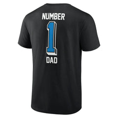 Carolina Panthers Number One Dad T-Shirt - Black cheap
