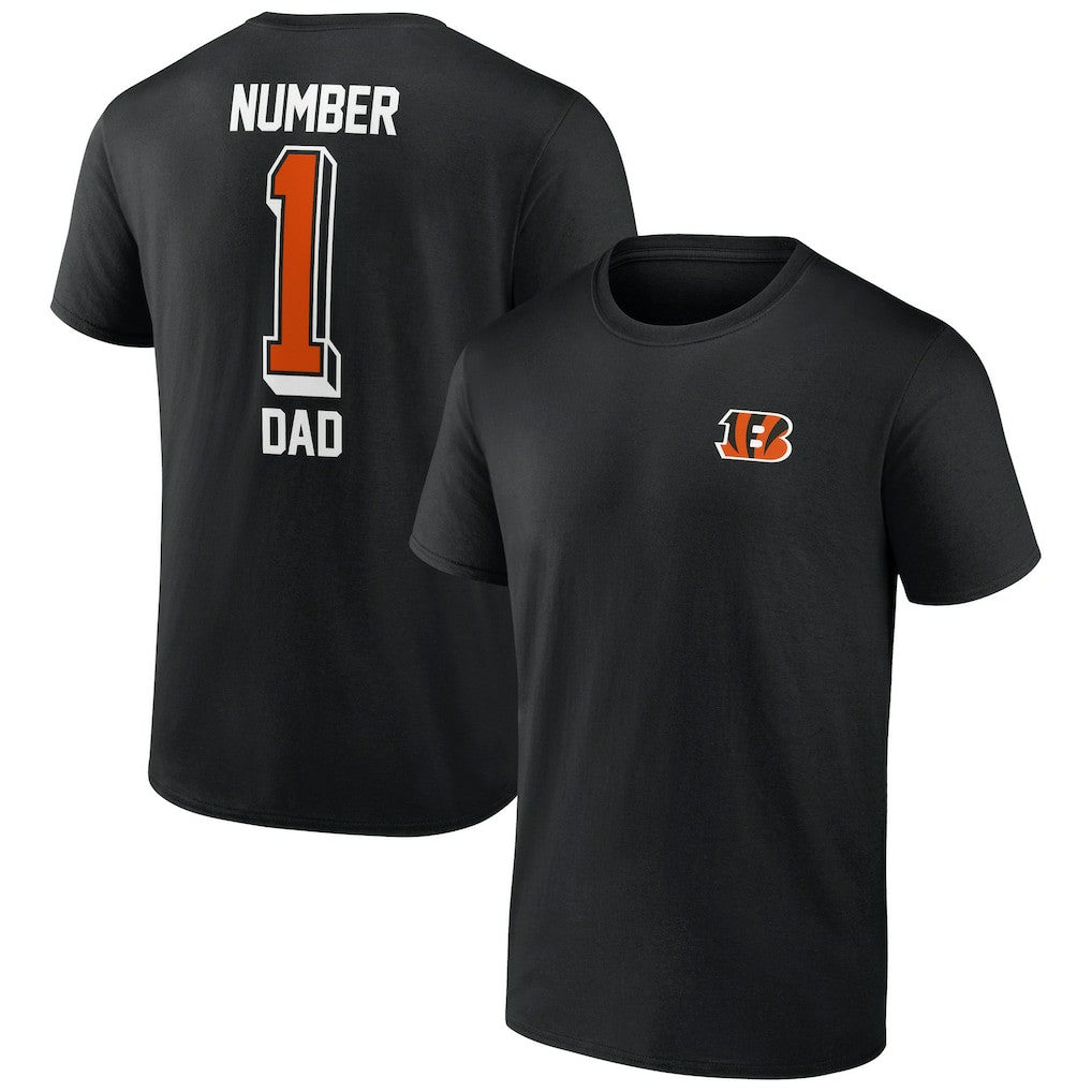 Cincinnati Bengals Number One Dad T-Shirt - Black discount