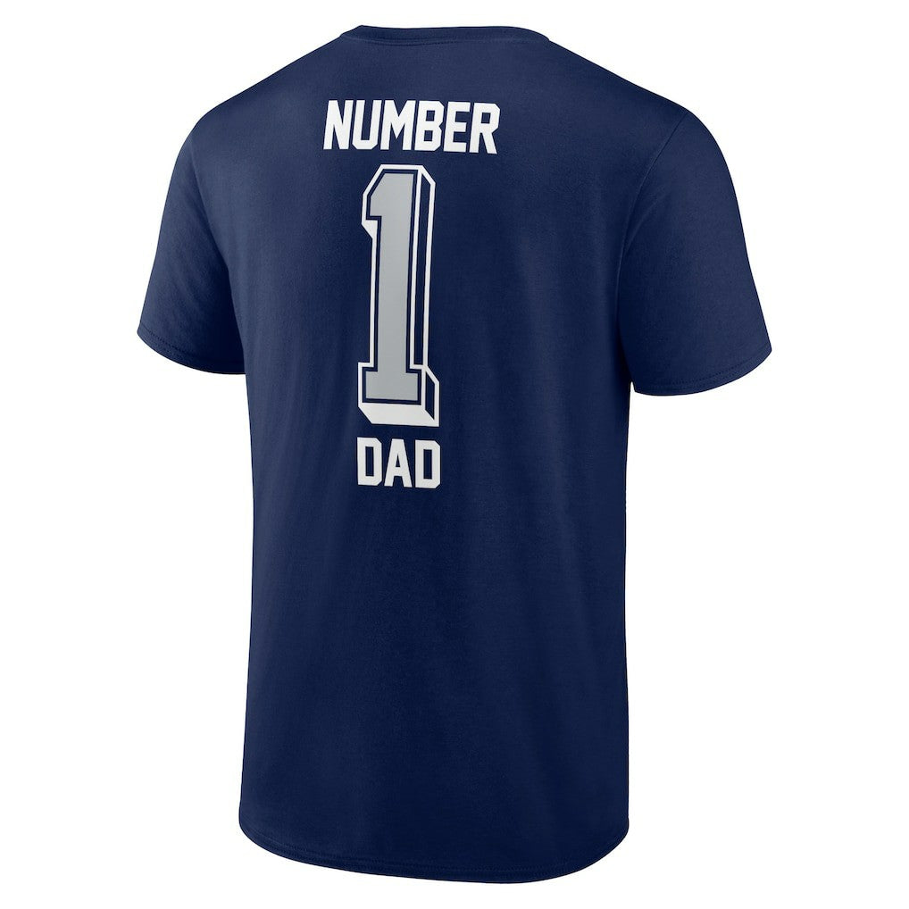 Dallas Cowboys Number One Dad T-Shirt - Navy outlet