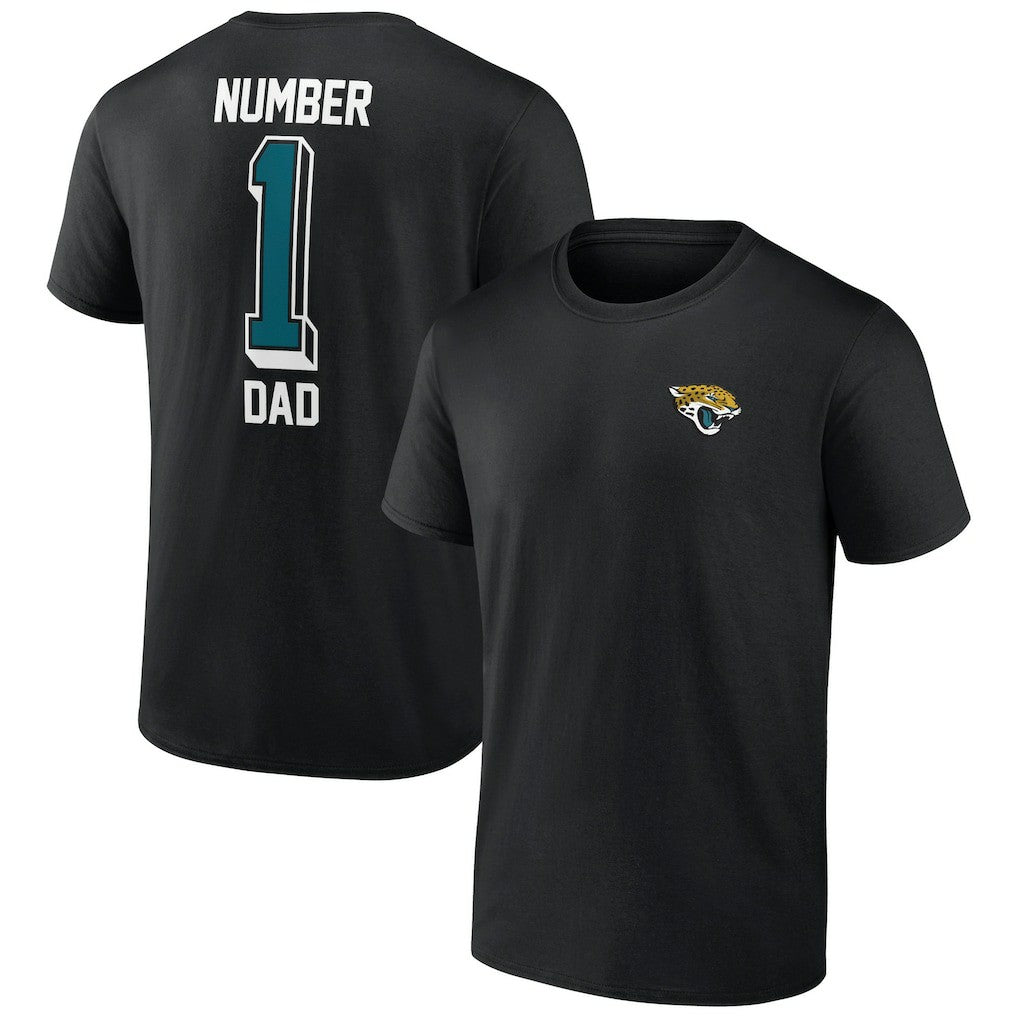 Jacksonville Jaguars Number One Dad T-Shirt - Black on sale