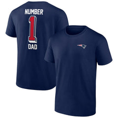 New England Patriots Number One Dad T-Shirt - Navy outlet