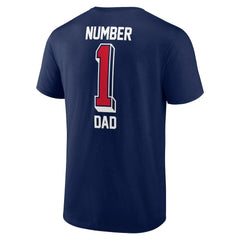 New England Patriots Number One Dad T-Shirt - Navy outlet