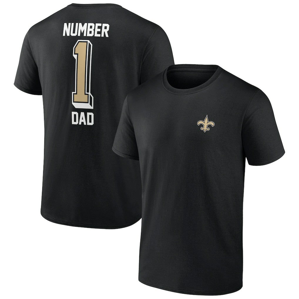 New Orleans Saints Number One Dad T-Shirt - Black online