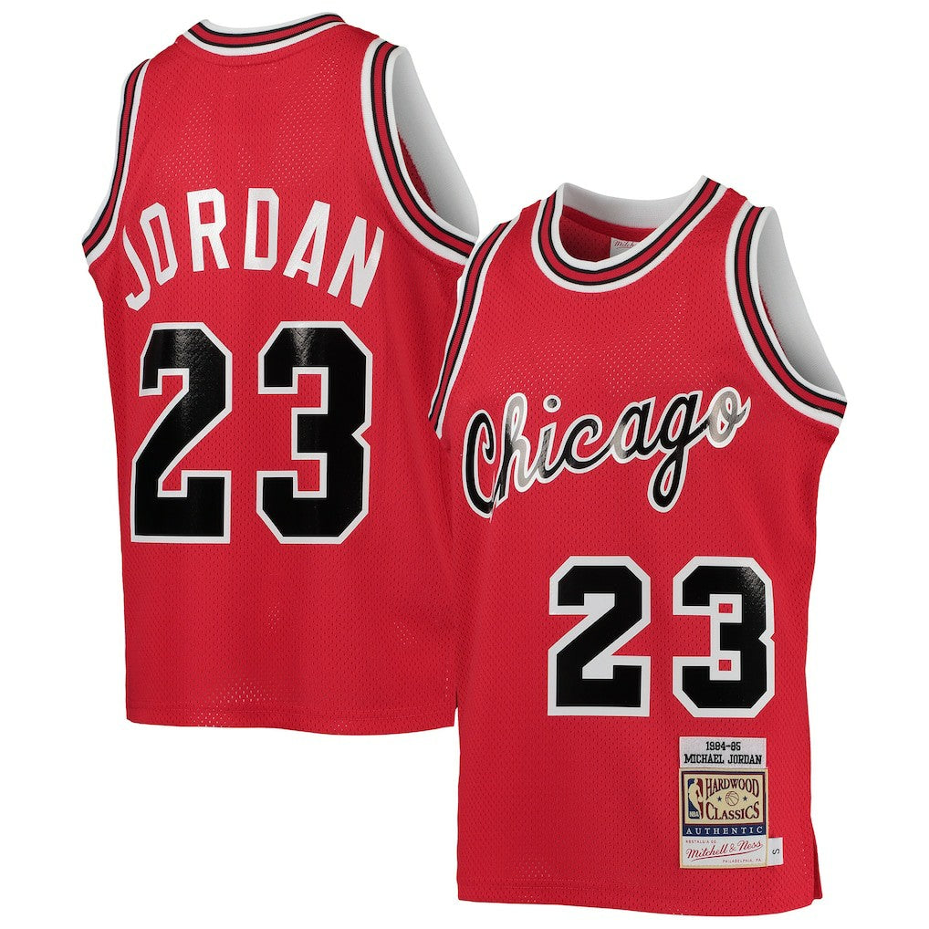 Michael Jordan Chicago Bulls Youth 1984/85 Hardwood Classics Authentic Jersey sale - Red discount