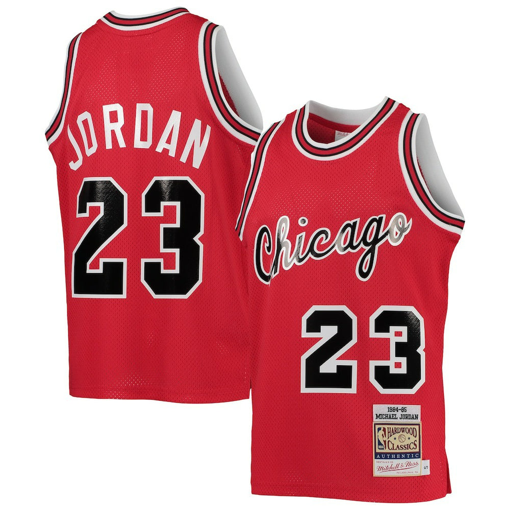 Michael Jordan Chicago Bulls Youth 1984/85 Hardwood Classics Authentic Jersey sale - Red discount
