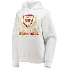 Washington Commanders WEAR by Erin Andrews Women's Fleece Pullover Hoodie - White cheap