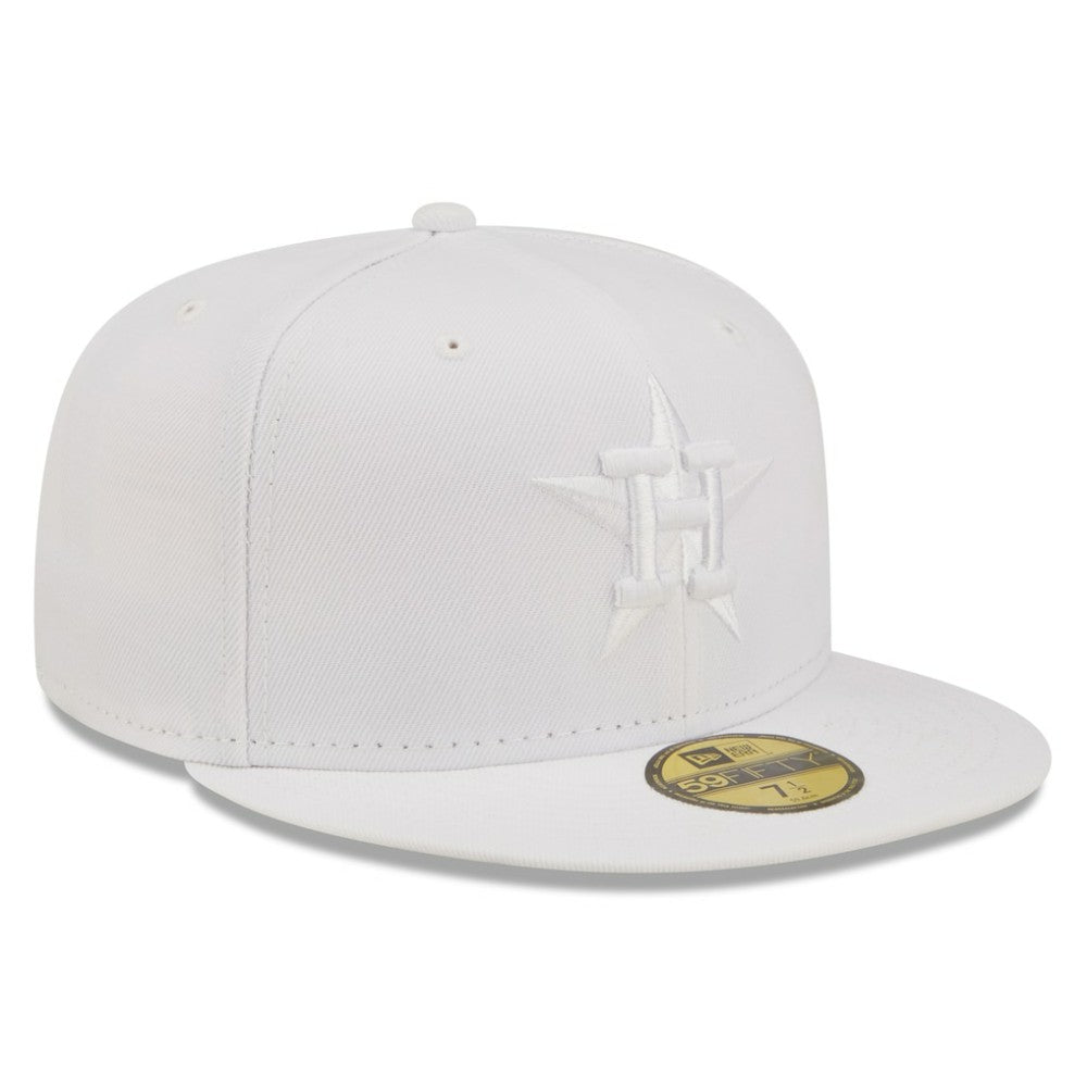 Houston Astros White on White 59FIFTY Fitted Hat