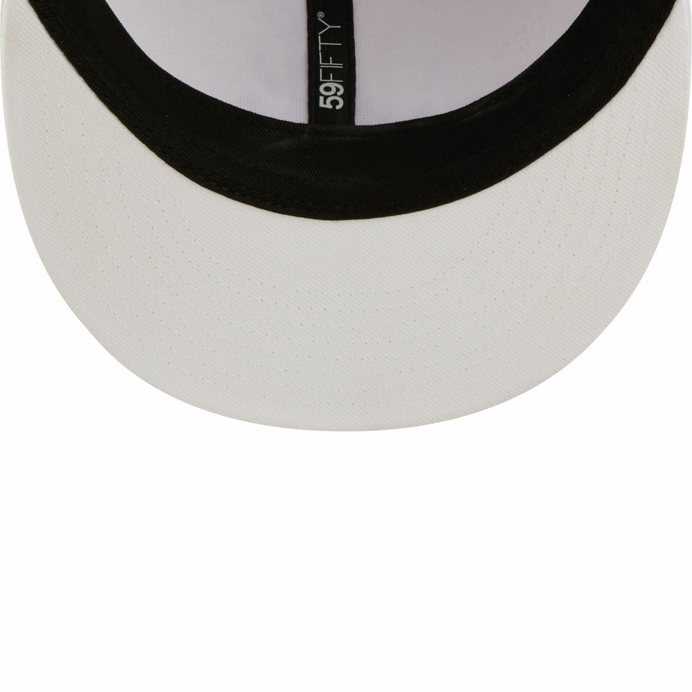 Los Angeles Dodgers White on White 59FIFTY Fitted Hat