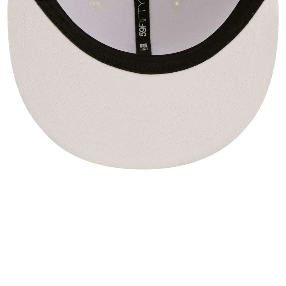 Detroit Tigers White on White 59FIFTY Fitted Hat