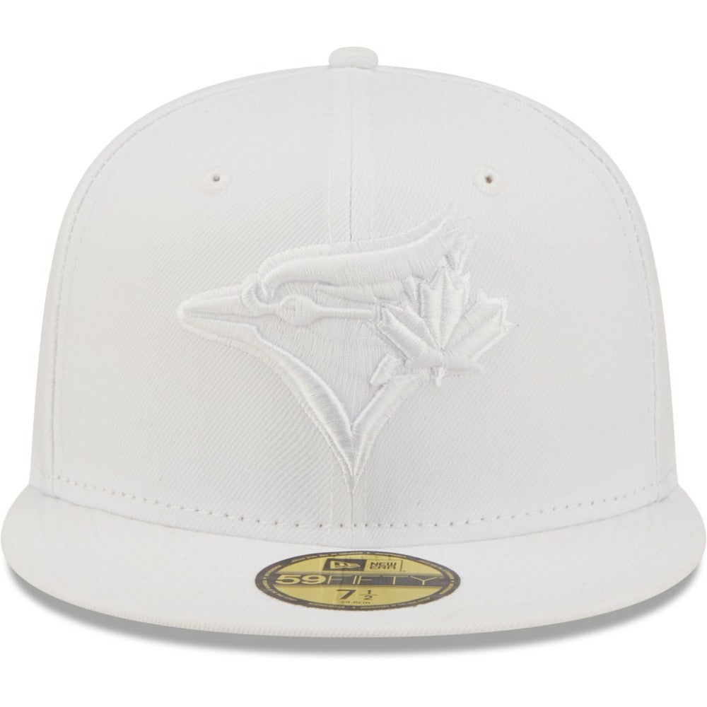 Toronto Blue Jays White on White 59FIFTY Fitted Hat
