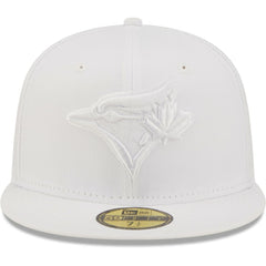 Toronto Blue Jays White on White 59FIFTY Fitted Hat