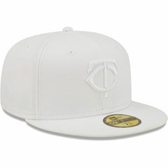 Minnesota Twins White on White 59FIFTY Fitted Hat
