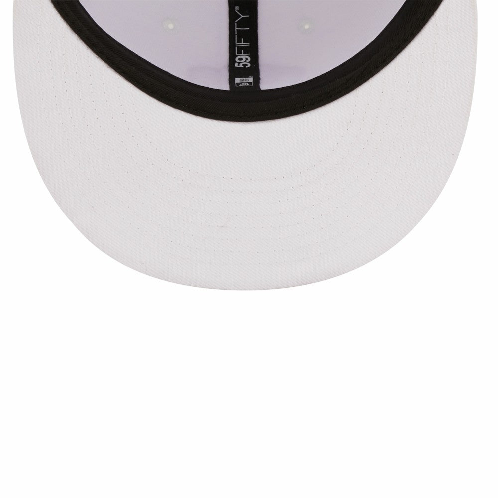 Milwaukee Brewers White on White 59FIFTY Fitted Hat