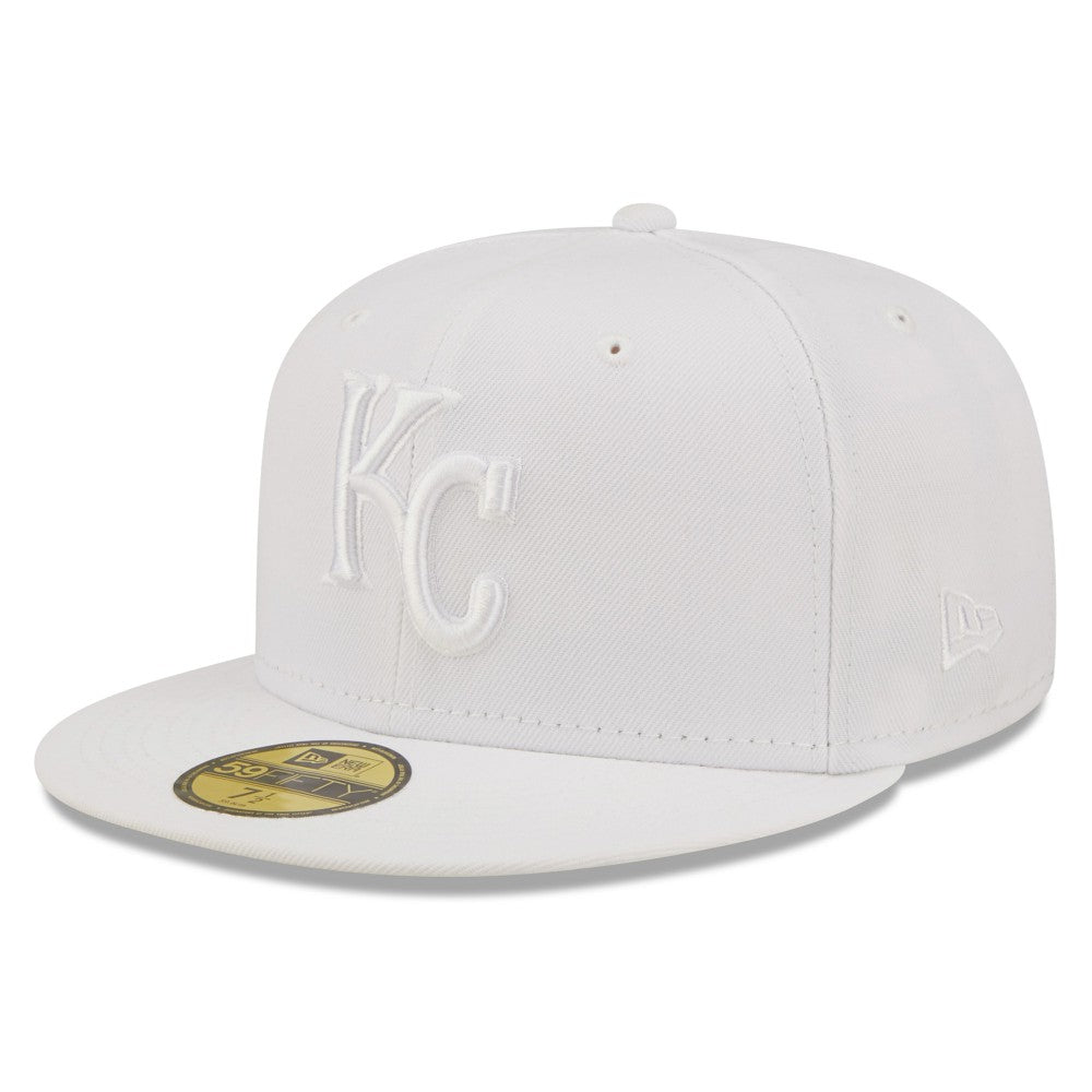 Kansas City Royals White on White 59FIFTY Fitted Hat