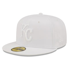 Kansas City Royals White on White 59FIFTY Fitted Hat