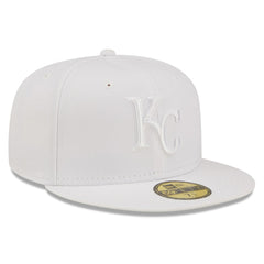 Kansas City Royals White on White 59FIFTY Fitted Hat