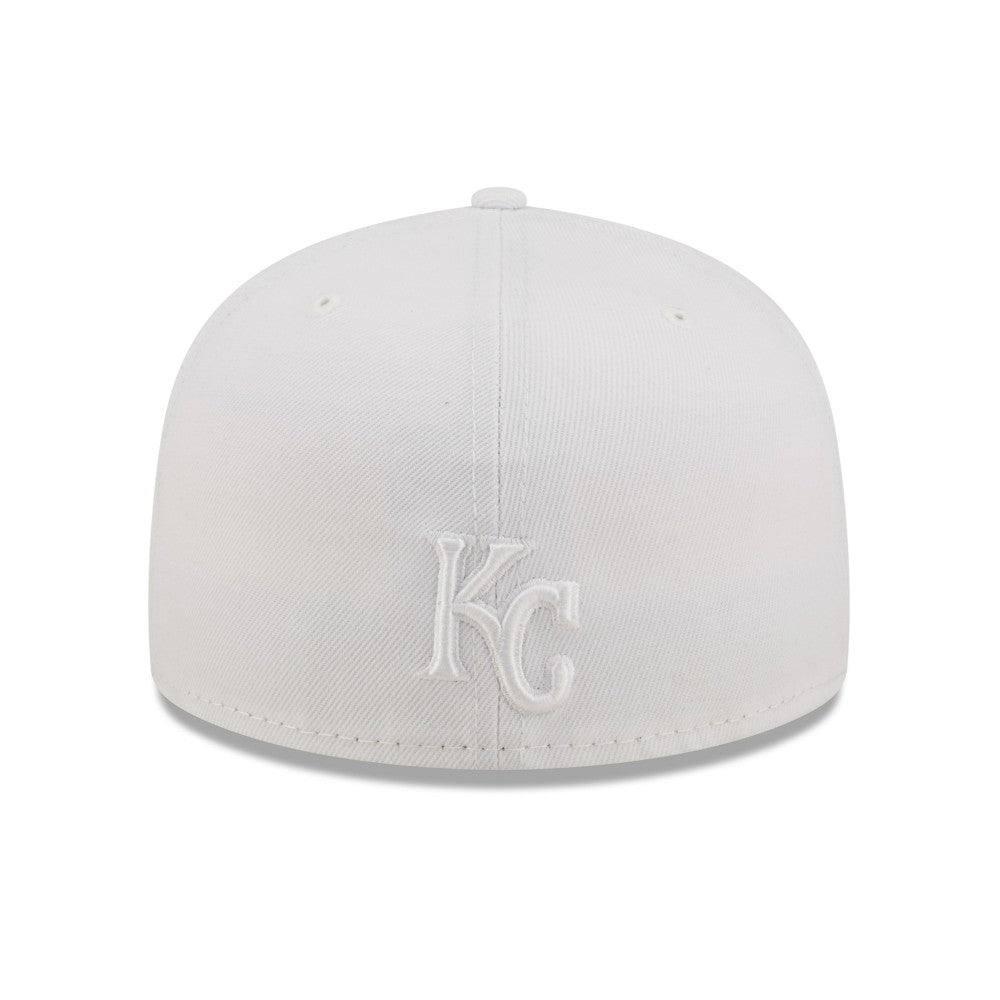 Kansas City Royals White on White 59FIFTY Fitted Hat