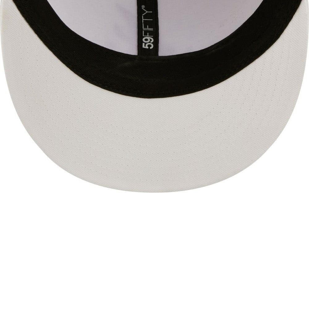 Athletics White on White 59FIFTY Fitted Hat