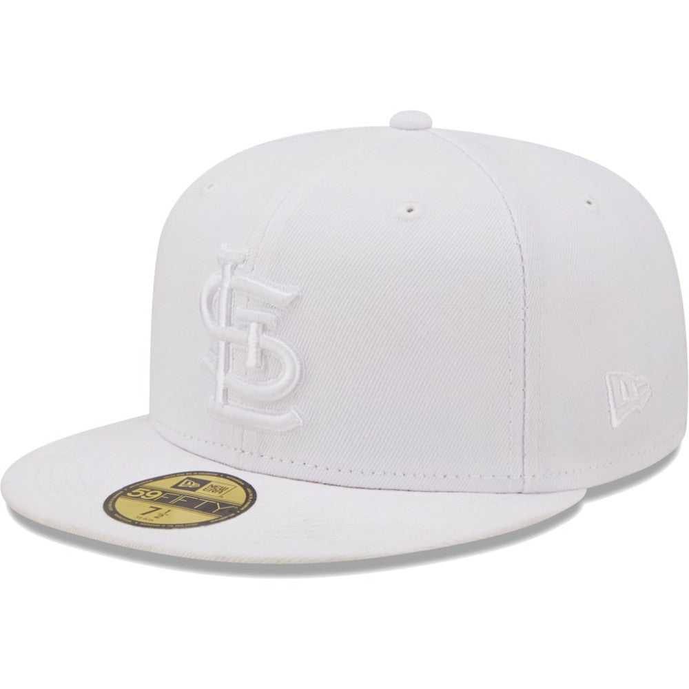 St. Louis Cardinals White on White Logo 59FIFTY Fitted Hat