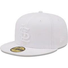 St. Louis Cardinals White on White Logo 59FIFTY Fitted Hat