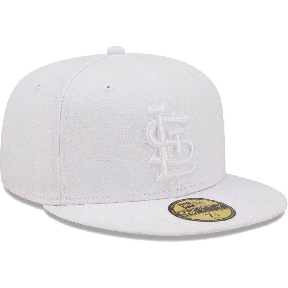 St. Louis Cardinals White on White Logo 59FIFTY Fitted Hat