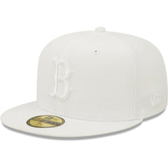 Boston Red Sox White on White 59FIFTY Fitted Hat