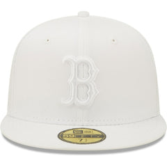 Boston Red Sox White on White 59FIFTY Fitted Hat