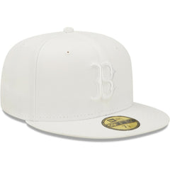 Boston Red Sox White on White 59FIFTY Fitted Hat