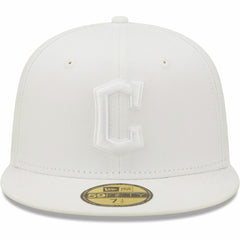 Cleveland Guardians White on White 59FIFTY Fitted Hat
