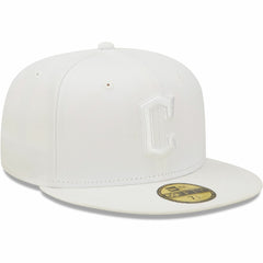 Cleveland Guardians White on White 59FIFTY Fitted Hat