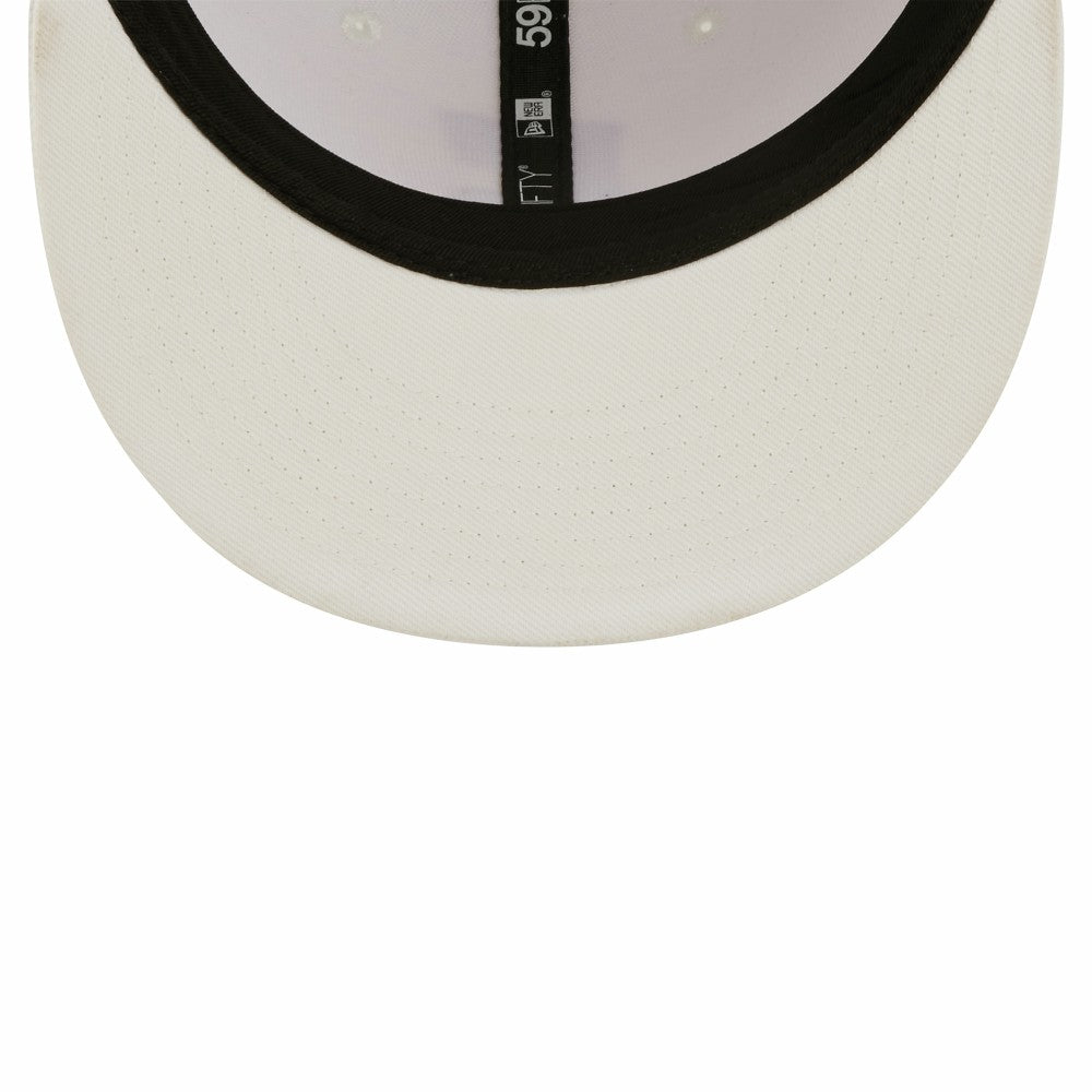 Cleveland Guardians White on White 59FIFTY Fitted Hat