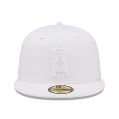 Los Angeles Angels White on White 59FIFTY Fitted Hat