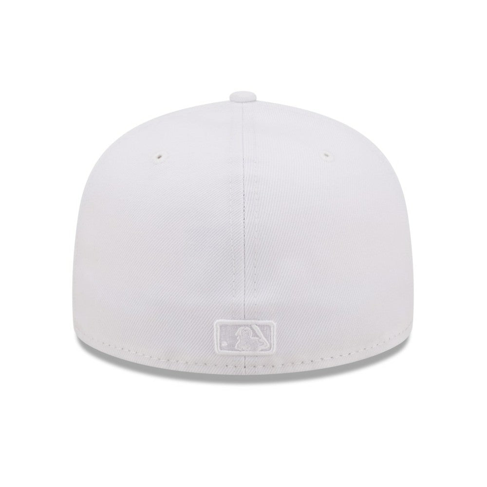 Tampa Bay Rays White on White 59FIFTY Fitted Hat