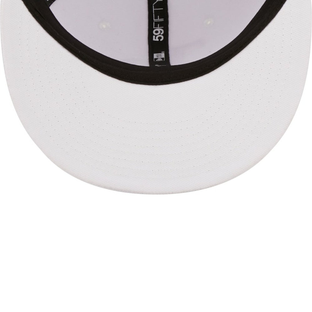 Tampa Bay Rays White on White 59FIFTY Fitted Hat