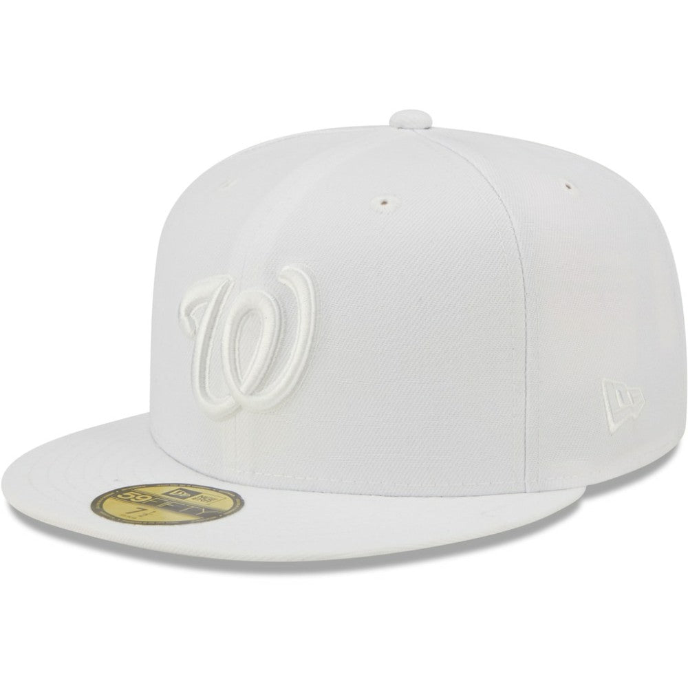 Washington Nationals White on White 59FIFTY Fitted Hat