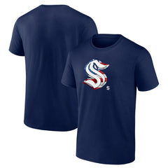 Seattle Kraken Banner Wave T-Shirt - Deep Sea Blue T-shirts