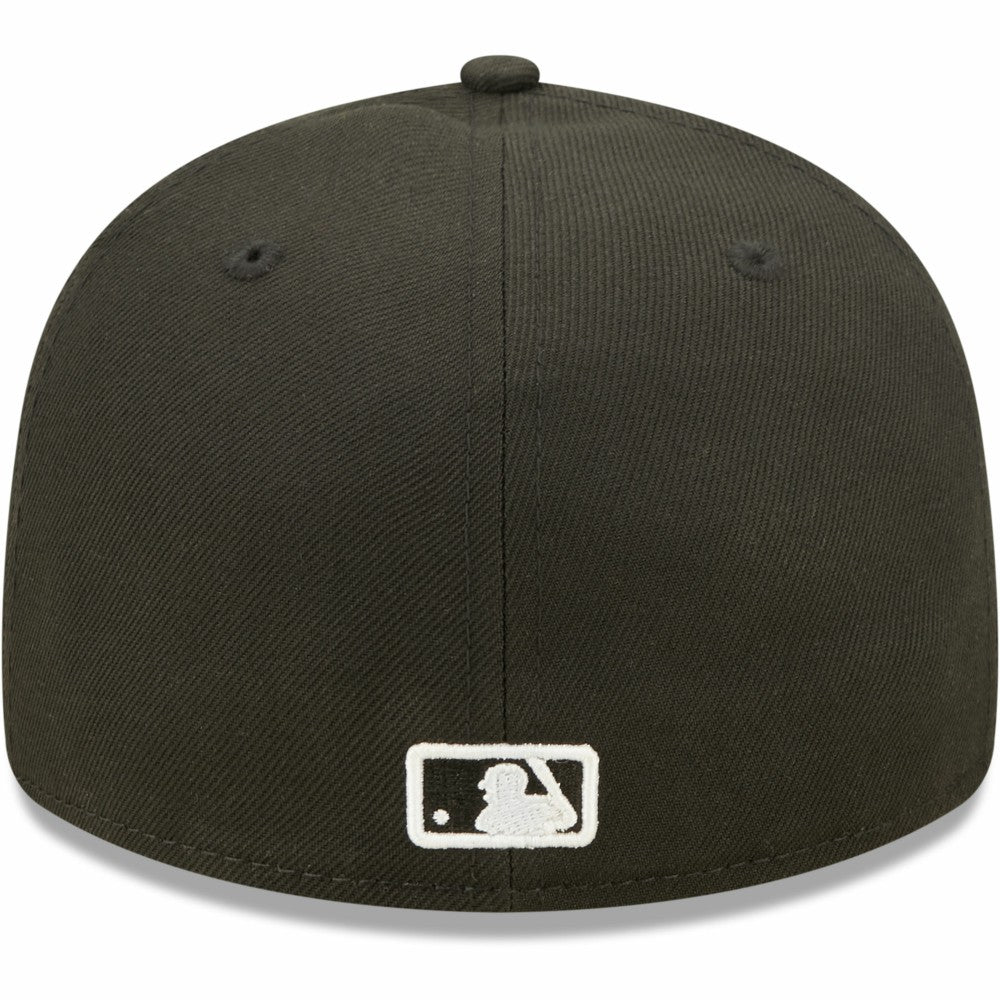 Miami Marlins Black & White Low Profile 59FIFTY Fitted Hat